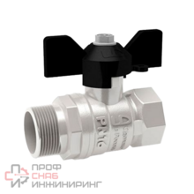 Кран шаровой LD PRIDE латунь с накидной гайкой ВР/НР Ду25 Ру40 11б27п1