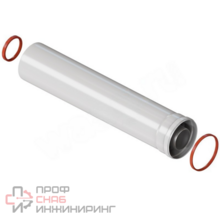 Удлинитель дымохода WAAG DN60/100 x L1м