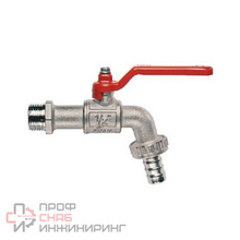 Кран садовый шаровой Itap Н 1' со штуцером ручка