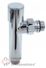 Кран шаровой приборный угловой TIM НН 1/2 х 1/2 угол, хром с америк. для полотенц