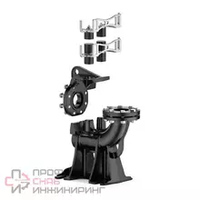 Опорное колено Pedrollo к VX/ 65, ВС /35, DN 3,0", вертик. н.т. 2,0"