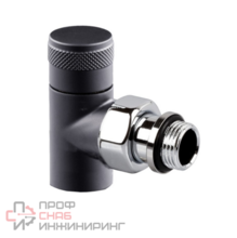 Запорный клапан угловой SR Rubinetterie Tondera 1/2", чёрный