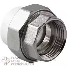 Муфта VALFEX PP-R сер комб разъем Дн63х2" ВР 10155050Г