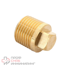 Заглушка, Viega, с квадратом, с наружной резьбой 1", бронза, модель 3291