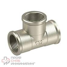 Тройник латунный Ду32 м/м никель РосТурПласт 25198