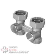 Вентиль Elsen прямой H-образный 3/4" 3/4" Н ЕК-НГ ЕК, никелированный