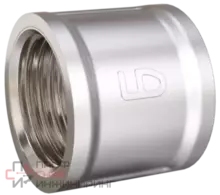 Муфта LD Pride DN15 (1/2") ВР латунь никель