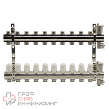 Блок коллекторный Kromwell с термостатическими вставками и запорными клапанами 1"x3/4"x10