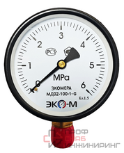 Манометр Экомера МД02-100мм 0..6МПа G1/2