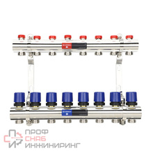 Коллекторные группы из латуни с регулирующими и балансировочными клапанами Varmega VM15808