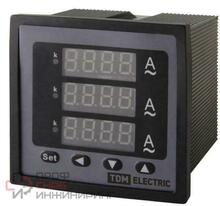Цифровой амперметр TDM ЦП-А72х3 0-50кА-0,5-Р (трехфазный)