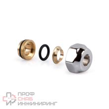 Резьбовое соединение SR Rubinetterie для многослойной трубы 16х3/4"Е Хром.