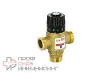 Клапан Н 1" термосмесительный 20-43°С, Kvs 2,5 смешение боковое Uni-fitt