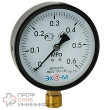 Манометр Экомера МД02-100мм 0..60бар G1\2