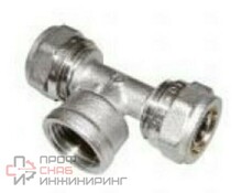 Тройник обжимной AQUALINK ВР 20х3/4х20