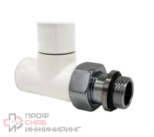 Клапан запорный SR Rubinetterie прямой серия "Tondera Light" 1/2", цвет белый