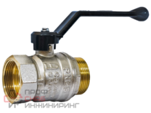 Кран шаровой латунный LD Pride 47.25.B-Н.Р Ду 25 Ру 40 вн-нр (рычаг)