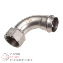 Отвод WAAG Heavy Inox 90 15-1/2"пресс-ВР