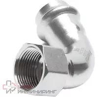 Угольник-переходник ВПр-ВР, 18хG1/2, из нержавеющей стали SUS 304