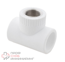 Тройник РосТурПласт PP-R бел комбинированный Дн32х1/2" ВР