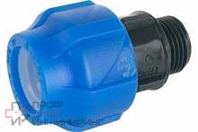 Переходник 25-1/2", Valfex, обжим-резьба, нар., PP-R, для ПНД труб