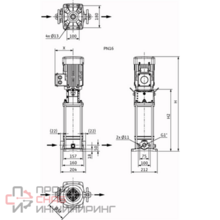 Насос Wilo HELIX V 205-1/16/E/S/400-50