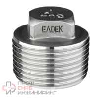 Заглушка "LEADTEK" НР 4х гранная G 1 1/2" DN 40 AISI 304 PN 16