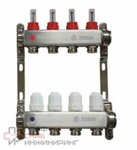 Коллекторная группа TAEN (нерж) 1x3/4x4 выхода с расходомерами