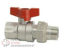 Кран шаровой Cimberio сер.16, 1 (В-американка)  ручка-бабочка CIM 346/16 1