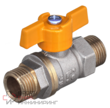 Кран шаровой БАЗ 11Б27п1 Ду15 А32/1 нр/нр бабочка никель