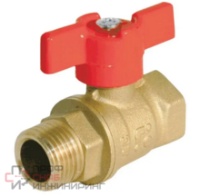 Кран шаровой 11Б27п1 Ду15 А31/1 вр/нр бабочка латунь БАЗ