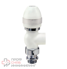 Вентиль термостатический осевой SR Rubinetterie "Ovus" 1/2"х1/2", цвет белый