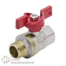 Кран шаровой Aquasfera латунь 1004 Euro нк Ду25 Ру25 м/р полн баб 1004-03
