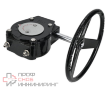 Редуктор DN.ru RDN RQN2-150Z-T24 Ру16 для четвертьоборотной запорно-регулирующей арматуры, корпус - алюминиевый сплав, квадрат штока 11х11, F05