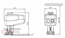 Электропривод Danfoss AMЕ 435 24В
