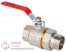 Кран шаровый полнопроходной с полусгоном MVI 1 1/2" внутренняя-наружная, ручка
