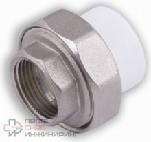 Муфта VALFEX PP-R бел комб разъем Дн40х1 1/4" ВР усилен 10155032У