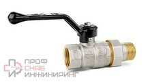 Кран шаровой латунный LD Pride НВ 1/2" с разъемным соединением, компактный, полный проход, ручка