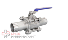 Кран шаровый приварной трехсоставной нержавеющий (3PC)  AISI316 DN 150 (CF8M)  PN16