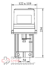 Электропривод редукторный ARE-1000VR, Ридан 24В