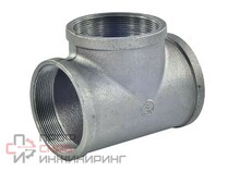 Тройник Fittex PLUS чугун Ду15 (1/2") м/м