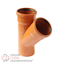 Тройник для наружной канализации Pro Aqua 160x160/45