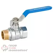 Кран шаровой полнопроходной GENEBRE 3034 09 DN050 PN25, корпус - латунь, шар - латунь, уплотнение шара - PTFE, HР/ВР, рукоятка-рычаг