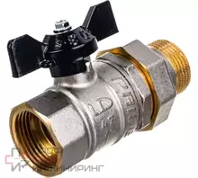 Кран шаровой латунный LD Pride 47.25.В-В.Б GAS Ду25 Ру40 (бабочка)