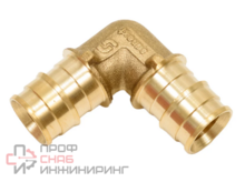 Угольник 90° 20-20, Sanext Lite, надвижная гильза-надвижная гильза, латунь