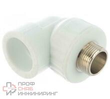 Угольник РосТурПласт PP-R бел комб Дн32х3/4" НР 10805