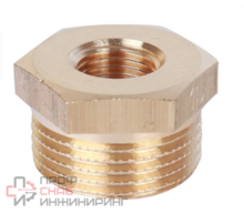Футорка НР/ВР латунная, Stout 3/4х1/4"
