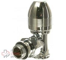 Вентиль SR Rubinetterie угловой серия "Ovus" 1/2", цвет хром