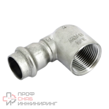 Угловой переход BP 90°, Viega, Sanpress Inox, c SC-Contur, 18 x 3/4", нержавеющая сталь, модель 2314.2