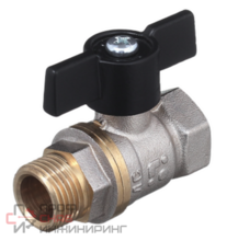Кран шаровой БАЗ 11Б27п1 Ду20 А31/1 вр/нр бабочка никель